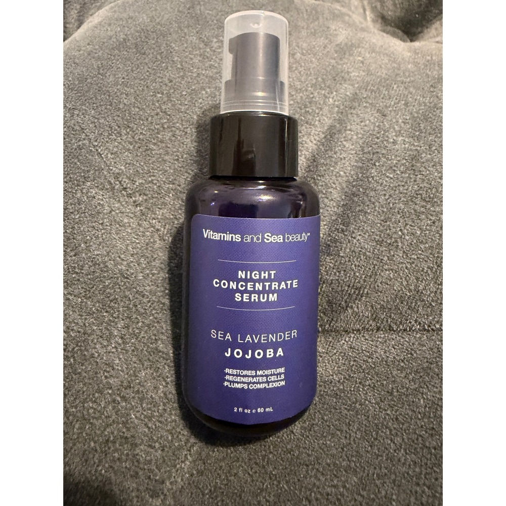 Vitamins and Sea Beauty Night Concentrate Serum Sea Lavender Jojoba 2oz 60ml